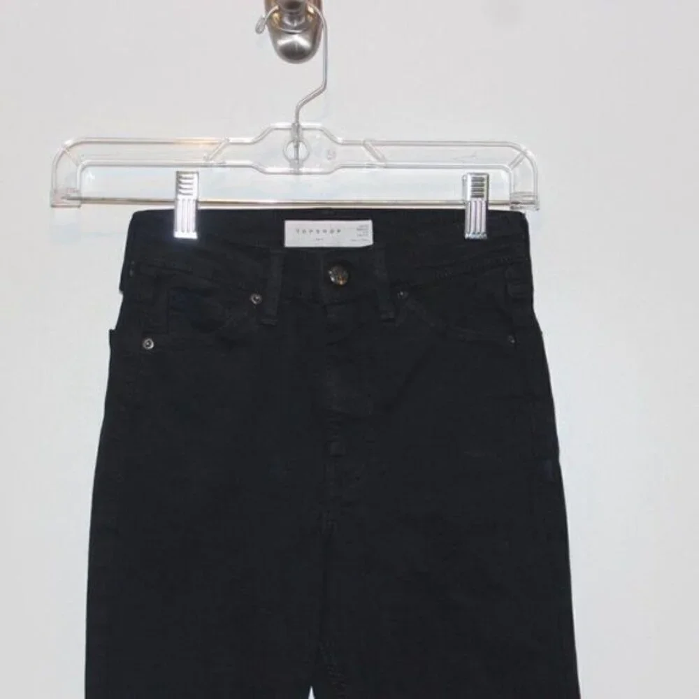 Topshop Black Strength Leg Jamic Jeans Women Size Petite W24